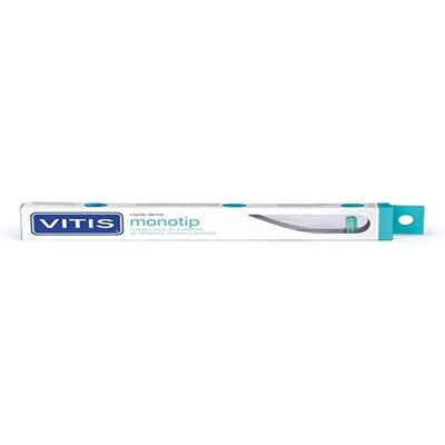 Vitis Monotip - Enkelvoudige haarborstel voor beugels & implantaten Vitis Monotip - Enkelvoudige haarborstel voor beugels & implantaten