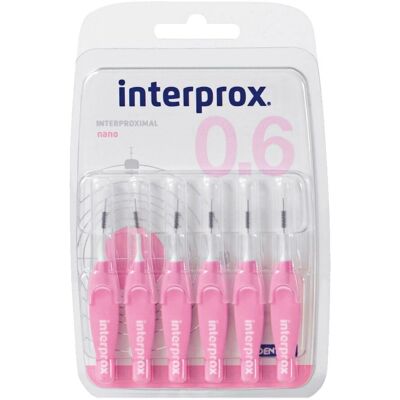Brosse interdentaile Interprox Nano 0,6 mm Rose - Soin buccal Brosse interdentaile Interprox Nano 0,6 mm Rose - Soin buccal