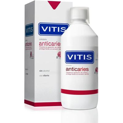 Vitis Anticáries Enjuague Bucal - Previene caries, Refuerza el esmalte, Remineraliza dientes Vitis Anticáries Enjuague Bucal - Previene caries, Refuerza el esmalte, Remineraliza dientes