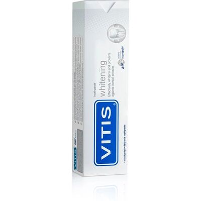 Vitis Whitening Zahnpasta - Aufhellende Formel, Minzgeschmack - 100ml Vitis Whitening Zahnpasta - Aufhellende Formel, Minzgeschmack - 100ml