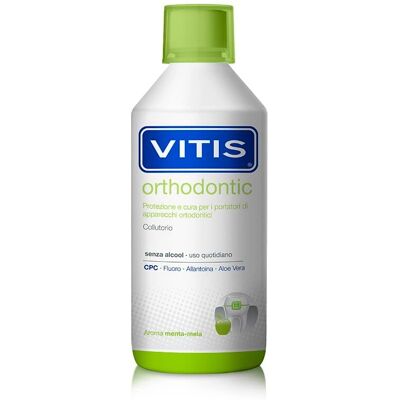 Enjuague bucal ortodóntico Vitis - Uso diario para cuidado ortodóntico Enjuague bucal ortodóntico Vitis - Uso diario para cuidado ortodóntico