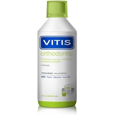 Vitis Orthodontische Mundspülung - Mundhygiene bei Zahnspangen Vitis Orthodontische Mundspülung - Mundhygiene bei Zahnspangen