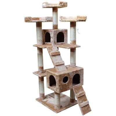 Arbre à Griffer Beige Lancelot Nayeco - Pour Chat - Publicité Arbre à Griffer Beige Lancelot Nayeco - Pour Chat - Publicité