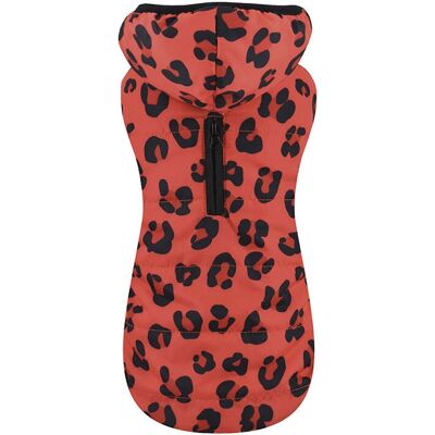 Veste Nayeco Léopard Rouge pour Chiens - Imperméable, Réglable - Publicité Veste Nayeco Léopard Rouge pour Chiens - Imperméable, Réglable - Publicité
