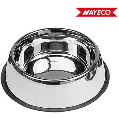 Assiette pour animaux Nayeco Acier Inoxydable - 450 ml - Publicité Assiette pour animaux Nayeco Acier Inoxydable - 450 ml - Publicité