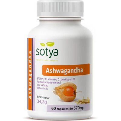 Sotya Ashwagandha - 60 Cápsulas - Suplemento Alimentar Sotya Ashwagandha - 60 Cápsulas - Suplemento Alimentar