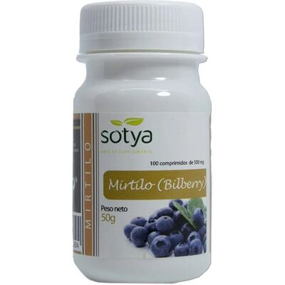 Marca Sotya: Mirtilo - Apoio Antioxidante - 500mg - 100 Comprimidos Marca Sotya: Mirtilo - Apoio Antioxidante - 500mg - 100 Comprimidos
