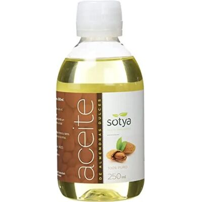 Marca Sotya Extraída a Frio Óleo de Amêndoas Doces 250ml - Óleo Marca Sotya Extraída a Frio Óleo de Amêndoas Doces 250ml - Óleo