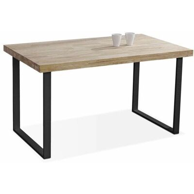 Mesa de comedor de madera maciza Rústica - Estilo Industrial Mesa de comedor de madera maciza Rústica - Estilo Industrial