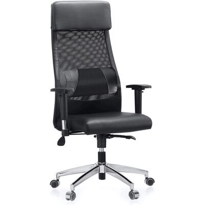 Silla de Oficina Airflow Ajustable en Altura Negra Silla de Oficina Airflow Ajustable en Altura Negra