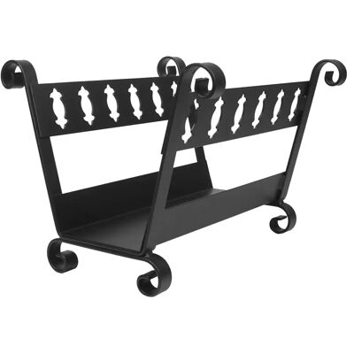 IMEX EL ZORRO 10140 - Cesto legna - Nero - 40x38x30 cm IMEX EL ZORRO 10140 - Cesto legna - Nero - 40x38x30 cm