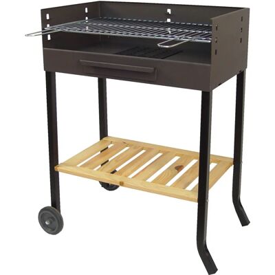 Imex El Zorro - Parrilla de Carbón y Leña con Ruedas 88x68x40cm Imex El Zorro - Parrilla de Carbón y Leña con Ruedas 88x68x40cm
