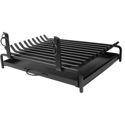 Imex El Zorro 10923-F Szara stalowa grill na kominek z szufladą - Grill Imex El Zorro 10923-F Szara stalowa grill na kominek z szufladą - Grill