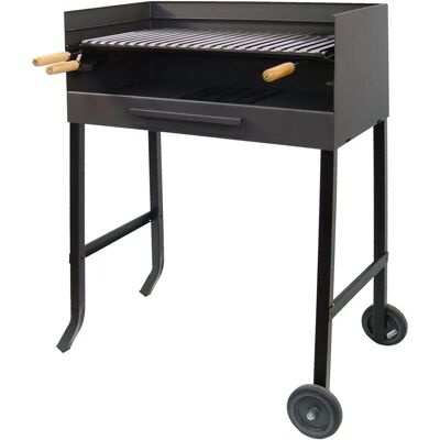 Parrilla de Acero Inoxidable Imex El Zorro - Con Ruedas y Cajón de Cenizas Parrilla de Acero Inoxidable Imex El Zorro - Con Ruedas y Cajón de Cenizas