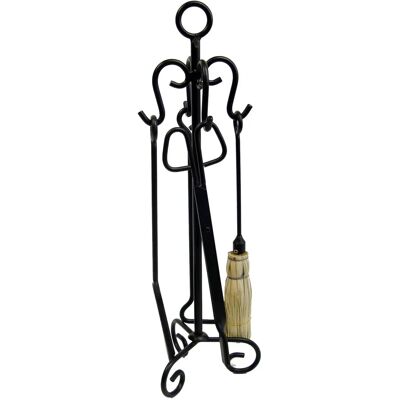Juego de chimenea Imex El Zorro - 70cm, 4 piezas, Negro Juego de chimenea Imex El Zorro - 70cm, 4 piezas, Negro