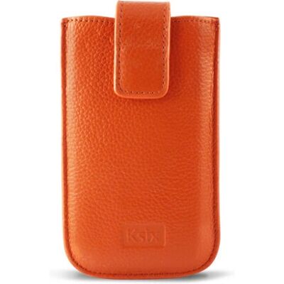 KSIX - Elektra - Orange - Leather - Phone case - Publicité KSIX - Elektra - Orange - Leather - Phone case - Publicité