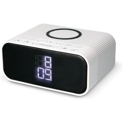 Ksix BXCQI16B Sveglia Wireless - Digitale, Bluetooth, Radio FM Ksix BXCQI16B Sveglia Wireless - Digitale, Bluetooth, Radio FM