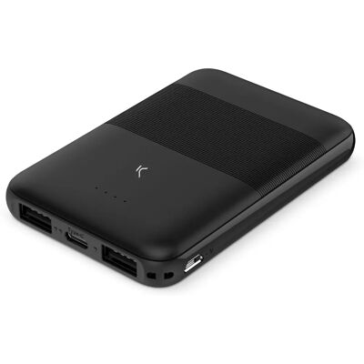 Power Bank KSIX BXBA5000SM03 Lítium 5000 mAh Fekete Power Bank KSIX BXBA5000SM03 Lítium 5000 mAh Fekete