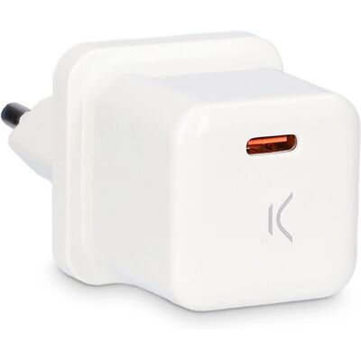 Ksix BXCDC20MIN Vit 20W USB-C Laddare - Snabb, Kompakt Ksix BXCDC20MIN Vit 20W USB-C Laddare - Snabb, Kompakt