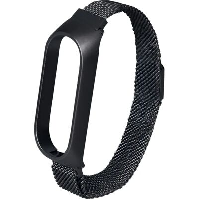 Bracelet en métal bleu en acier inoxydable Xiaomi Mi Band 5/6 - Accessoires connectés - Publicité Bracelet en métal bleu en acier inoxydable Xiaomi Mi Band 5/6 - Accessoires connectés - Publicité