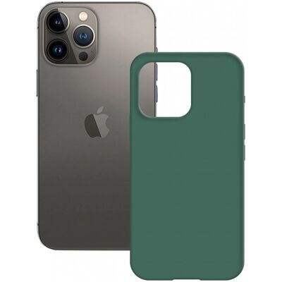 KSIX groene siliconen hoes voor iPhone 14 Plus - Mobiele cover KSIX groene siliconen hoes voor iPhone 14 Plus - Mobiele cover