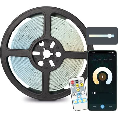 Ksix BXLEDST5M21 5m Weiße Wi-Fi LED Leiste Ksix BXLEDST5M21 5m Weiße Wi-Fi LED Leiste
