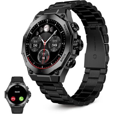 Ksix Titanium Smartwatch - AMOLED 1,43" - Schwarz - Fitness & Anrufe Ksix Titanium Smartwatch - AMOLED 1,43" - Schwarz - Fitness & Anrufe