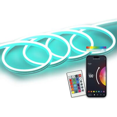 Ksix BXLED02 Tira LED - 36W, 5000mm, RGB, Wi-Fi, Bluetooth Ksix BXLED02 Tira LED - 36W, 5000mm, RGB, Wi-Fi, Bluetooth