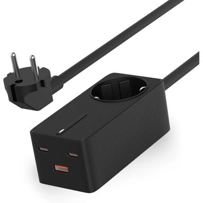 Extension d’Alimentation KSIX GA N 65W - Multiprise - Publicité Extension d’Alimentation KSIX GA N 65W - Multiprise - Publicité