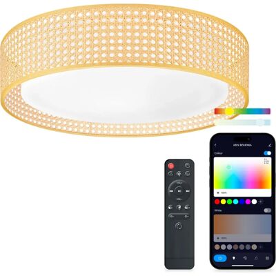 Plafond SmartLED KSIX Bohemia Wi-Fi RGBIC - 35W - Blanc - Publicité Plafond SmartLED KSIX Bohemia Wi-Fi RGBIC - 35W - Blanc - Publicité