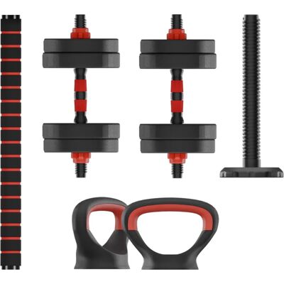 Ksix Adjustable 10kg Dumbbell - Dumbbell, Weights, Barbell, Kettlebell - Strength Training Kit Ksix Adjustable 10kg Dumbbell - Dumbbell, Weights, Barbell, Kettlebell - Strength Training Kit