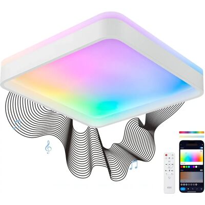 Lámpara de Techo LED Inteligente KSIX Stellar Plus - Diseño Cuadrado Grande Lámpara de Techo LED Inteligente KSIX Stellar Plus - Diseño Cuadrado Grande