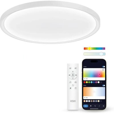 Luce da Soffitto LED Ksix Halo 2 Wi-Fi RGB - 26W Luce da Soffitto LED Ksix Halo 2 Wi-Fi RGB - 26W