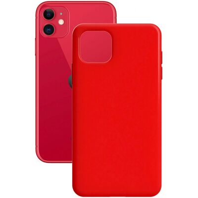 Custodia Contact L0944COR06 iPhone 11 Rosso TPU Flessibile - Cover telefono Custodia Contact L0944COR06 iPhone 11 Rosso TPU Flessibile - Cover telefono