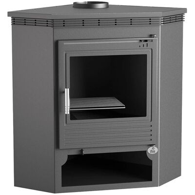 FM Calefaccion M-105 - Estufa de leña - Doble combustión - Negro FM Calefaccion M-105 - Estufa de leña - Doble combustión - Negro