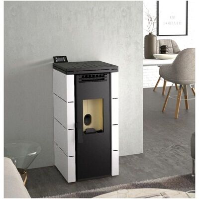 FM - BP-100 - Blanco - 9,5 kW - Estufa de pellets FM - BP-100 - Blanco - 9,5 kW - Estufa de pellets