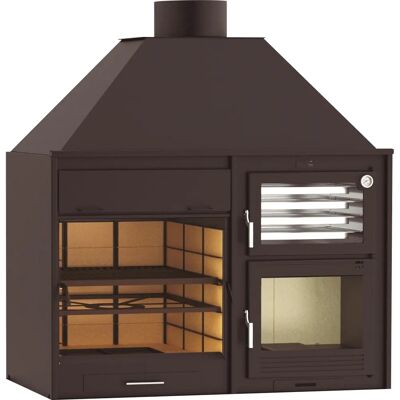 FM Fusión 160 - Barbacoa horno con ladrillos refractarios FM Fusión 160 - Barbacoa horno con ladrillos refractarios