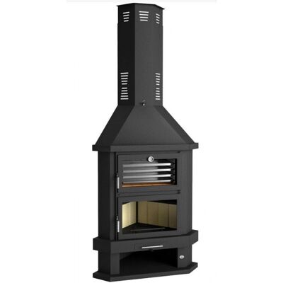 Chimenea de leña rincón FM Biomasa C-200-RH con horno - Diseño ecológico 2022 Chimenea de leña rincón FM Biomasa C-200-RH con horno - Diseño ecológico 2022