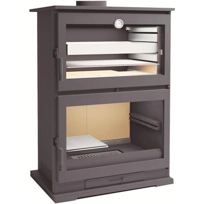 Estufa de Leña FM CH-9 con Horno - Sistema de Calefacción Estufa de Leña FM CH-9 con Horno - Sistema de Calefacción