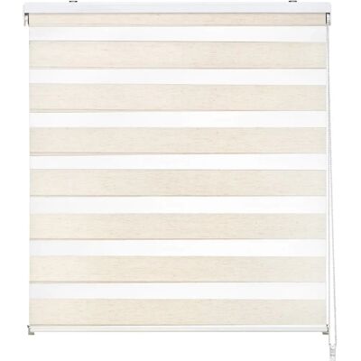 Easydeco - Día y Noche Lino 150x250 - Beige - Roller blind - Publicité Easydeco - Día y Noche Lino 150x250 - Beige - Roller blind - Publicité