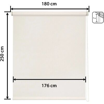 Easydeco - Estor Enrollable Screen - Blanc - Roller blind - Publicité Easydeco - Estor Enrollable Screen - Blanc - Roller blind - Publicité