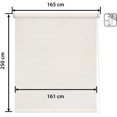 Easydeco Stores Enroulables Motorisées Beige 165x250cm - Premium - Publicité Easydeco Stores Enroulables Motorisées Beige 165x250cm - Premium - Publicité