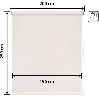 Easydeco - Screen Premium - Beige - 200x250 cm - Stores - Publicité Easydeco - Screen Premium - Beige - 200x250 cm - Stores - Publicité