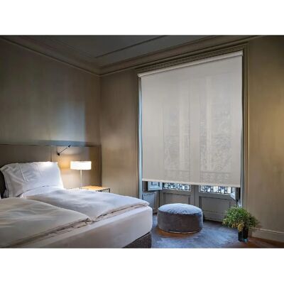 Easydeco - Estor Enrollable Screen - Blanc - Roller Blind - Publicité Easydeco - Estor Enrollable Screen - Blanc - Roller Blind - Publicité