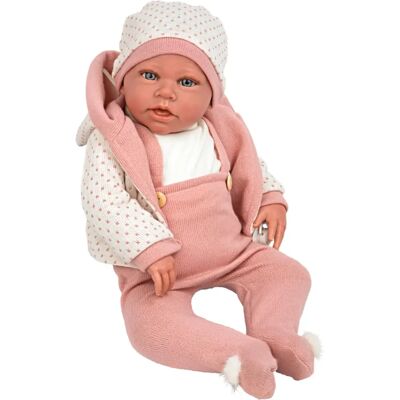 Arias Baby Doll 54cm Pink - Kinderpuppe mit Hose & Hut Arias Baby Doll 54cm Pink - Kinderpuppe mit Hose & Hut