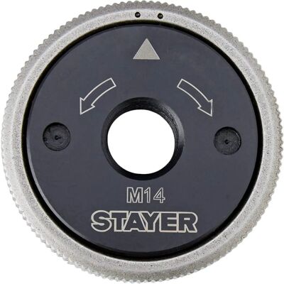 Écrou de serrage rapide M14 - Pour meuleuse angle 125mm STAYER - Publicité Écrou de serrage rapide M14 - Pour meuleuse angle 125mm STAYER - Publicité
