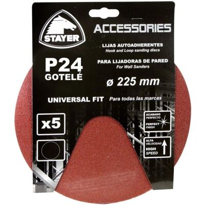 Dischi abrasivi STAYER 225mm Grit 24 per Gotele Dischi abrasivi STAYER 225mm Grit 24 per Gotele