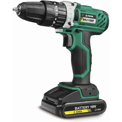 Stayer Iberica - Trapano avvitatore a batteria - 18V, 2 velocità, 17+1 frizione Stayer Iberica - Trapano avvitatore a batteria - 18V, 2 velocità, 17+1 frizione