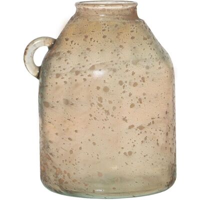 Alexandra House Living Vase - Recyceltes Glas Braun 18x18x23cm Alexandra House Living Vase - Recyceltes Glas Braun 18x18x23cm