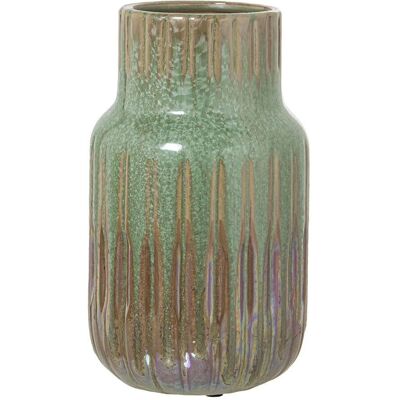 Vase Alexandra House Living Marron Vert Céramique 13x13x24 cm - Publicité Vase Alexandra House Living Marron Vert Céramique 13x13x24 cm - Publicité